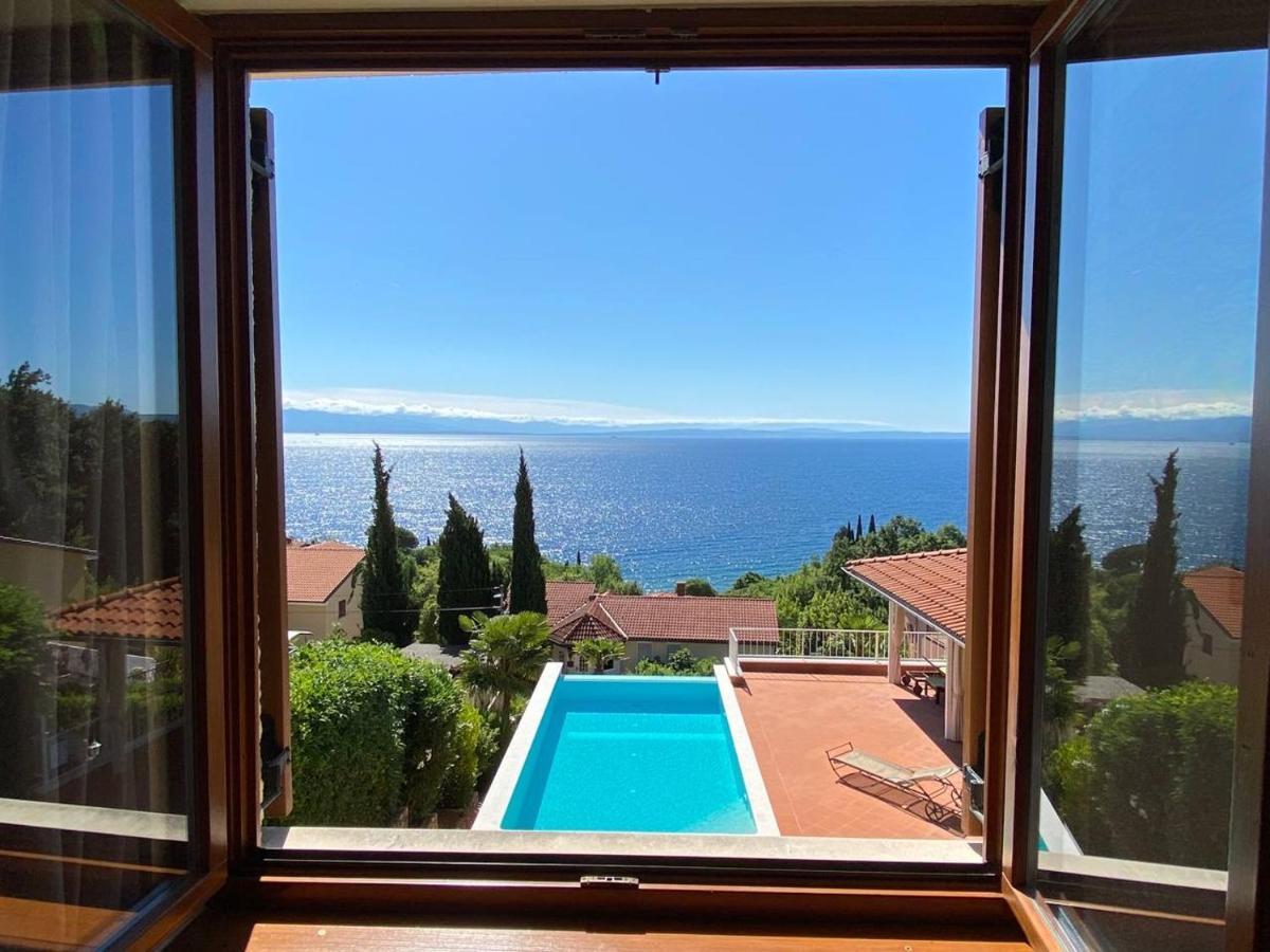 Villa Lovran - 150M To The Beach - Infinity Pool - Incredible Sea View - Fitness Room Exterior foto
