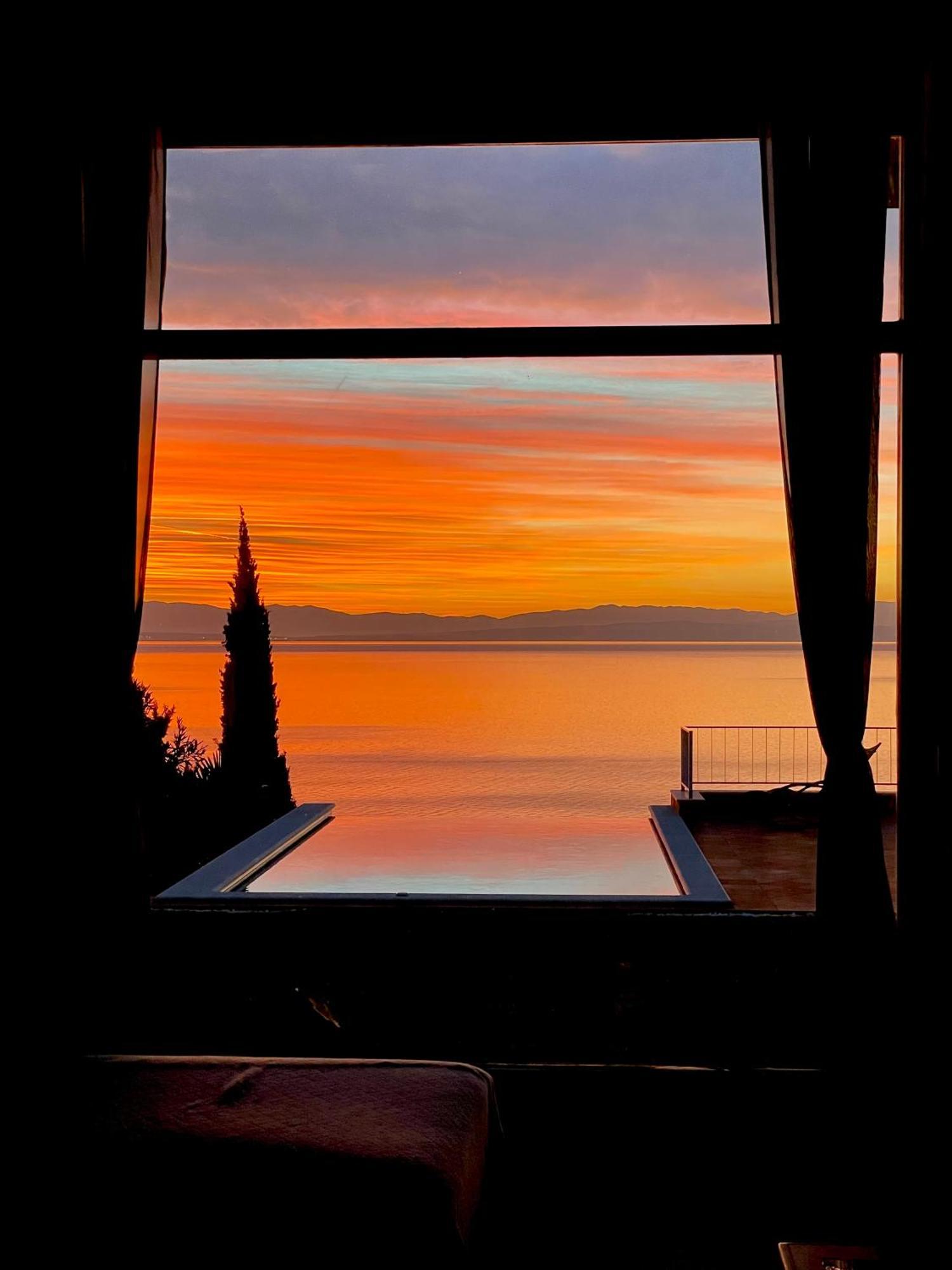 Villa Lovran - 150M To The Beach - Infinity Pool - Incredible Sea View - Fitness Room Exterior foto